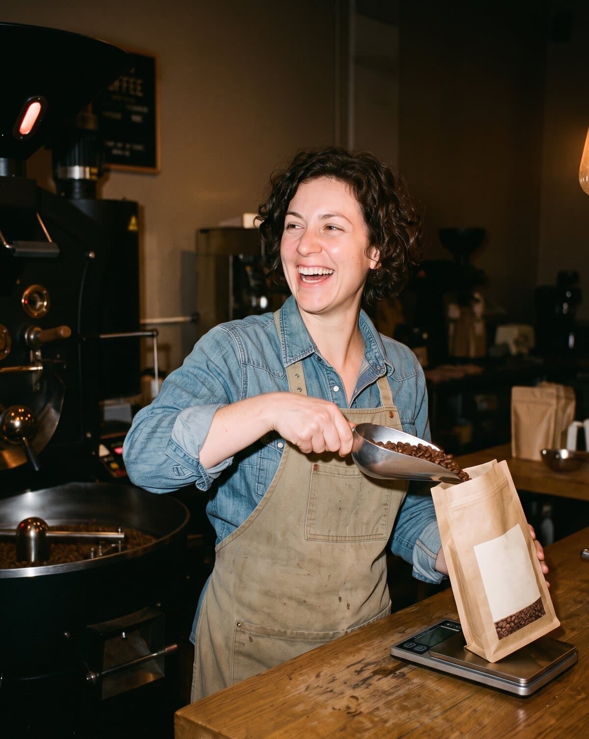 Inside the Northwind Coffee roastery, the store every project is built for